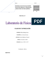 Informe 7 Calor de Vaporizacion