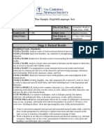 Unit Plan Sample: English/Language Arts: Stage 1: Desired Results