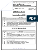 Question Bank Introduction To CAM: Noble Group of Institutions, Junagadh