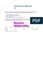 Recover Hidden Files On USB and Memory Card