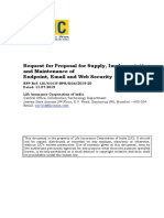 RFP For Endpoint Email and Web Security