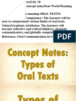 Act. 10 (Oral Texts)