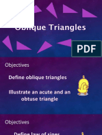 Oblique Triangles