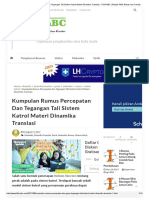 Kumpulan Rumus Percepatan Dan Tegangan Tali Sistem Katrol Materi Dinamika Translasi - FISIKABC - Belajar Aktif, Bebas Dan Cerdas