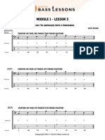 Module 1 - Lesson 3: C Major 7th Arpeggios With 3 Fingerings