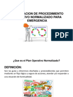 Capacitación de Procedimiento Operativo Normalizado para Emergencia