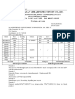 Xinxiang Dahan Vibrating Machinery Co.,Ltd.: Proforma Invoice