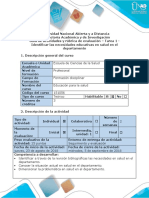 Guía Tarea 1 - Identificar Las Necesidades Educativas en Salud en El Departamento