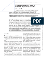 Constructing A General Competency Model For Chinese Public Health Physicians: A Qualitative and Quantitative Study