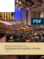 Enseñanzas de Los Profetas Vivientes LDS