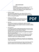 BRIEF de INVESTIGACION Investigacion de Mercado - Docx Benedictino