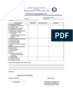 Edukasyon Sa Pagpapakatao (Esp) Monitoring and Evaluation Tool For Department Heads/Chairmen/Coordinators