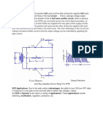 Full-Wave Rectification: SCR Applications. Due To The Wide Variety Ofadvantages, Like Ability To Turn ON From OFF State