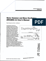 USACE - Water Hammer and Mass Oscillation (WHAMO) Ver. 3.0 - User