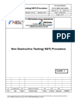 Non Destructive Testing (NDT) Procedure