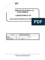 Lab 6 Ecuaciones Diferenciales Ordinarias Con Matlab