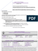 Gcu Student Teaching Evaluation of Performance Step Standard 1 Part I - Signed 3