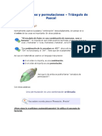 Combinaciones y Permutaciones y Triangulo de Pascal