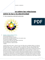 Las Relaciones Entre La Luz y La Electricidad