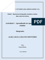 Aprendiendo de Operaciones de Nomina