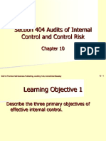 Section 404 Audits of Internal Control and Control Risk