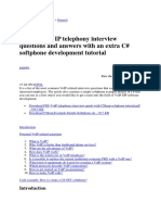 Top 10 Voip Ip Telephony Interview Questions and Answers With An Extra C# Softphone Development Tutorial