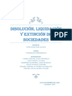 Disolución, Liquidación Y Extinción de Sociedades: Doris Isabel Ruiz Salazar