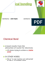 Chemical Bonding: Janit Gupta Submitted To: Miss. Navneet