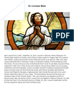 St. Lorenzo Ruiz