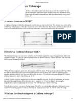 Making A Galilean Telescope