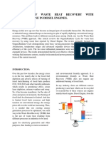 A Review OF Waste Heat Recovery With Organicrankine in Diesel Engines