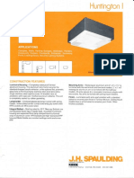 Spaulding Lighting Huntington I Spec Sheet 8-84