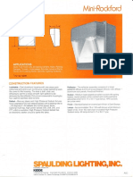 Spaulding Lighting Mini-Rockford Spec Sheet 4-86