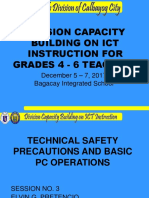 Technical Safety Precaution and Basic PC Operation