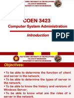 COEN 3423: Computer System Administration