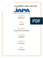 Tarea # 4 de Estadistica 1