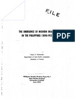 OP-1. The Emergence of Modern Drama in The Philippines, Hernandez PDF