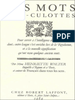 (PACK) Henriette Walter (10 Ebook) (Epub) - Des Mots Sans-Culottes - Henriette Walter PDF