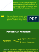 Pengertian Dan Ruang Lingkup Agronomi