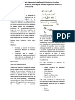 Laboratorio de Fisica Dilatacion Lineal Con Propagacion de Error