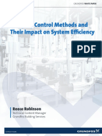 Pumping Control Methods and Their Impact On System Efficiency