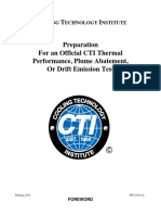 Preparation For An Official CTI Thermal Performance, Plume Abatement, or Drift Emission Test