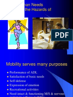 Basic Human Needs Mobility & The Hazards of Immobility