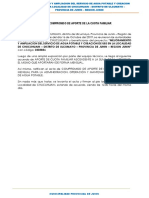 Acta de Compromiso de Aporte de Cuota Familiar