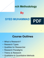 Research Methodology: Syed Muhammad Ishaq