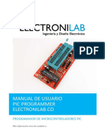 Manual de Usuario PIC PROGRAMMER Electronilab - Co - PDF