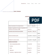 General Information/Academic Calendar