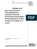 Plastics Piping and Ducting Systems Ð Thermoplastics Spirally-Formed Structured-Wall Pipes Ð Determination of The Tensile Strength of A Seam