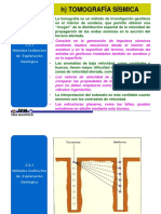 H) Tomografía Sísmica: I.3.1 Métodos Indirectos de Exploración Geológica