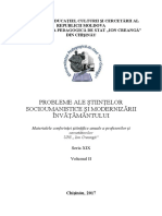 Probleme Ale Ştiinţelor Socioumanistice Şi Modernizării Învăţământului